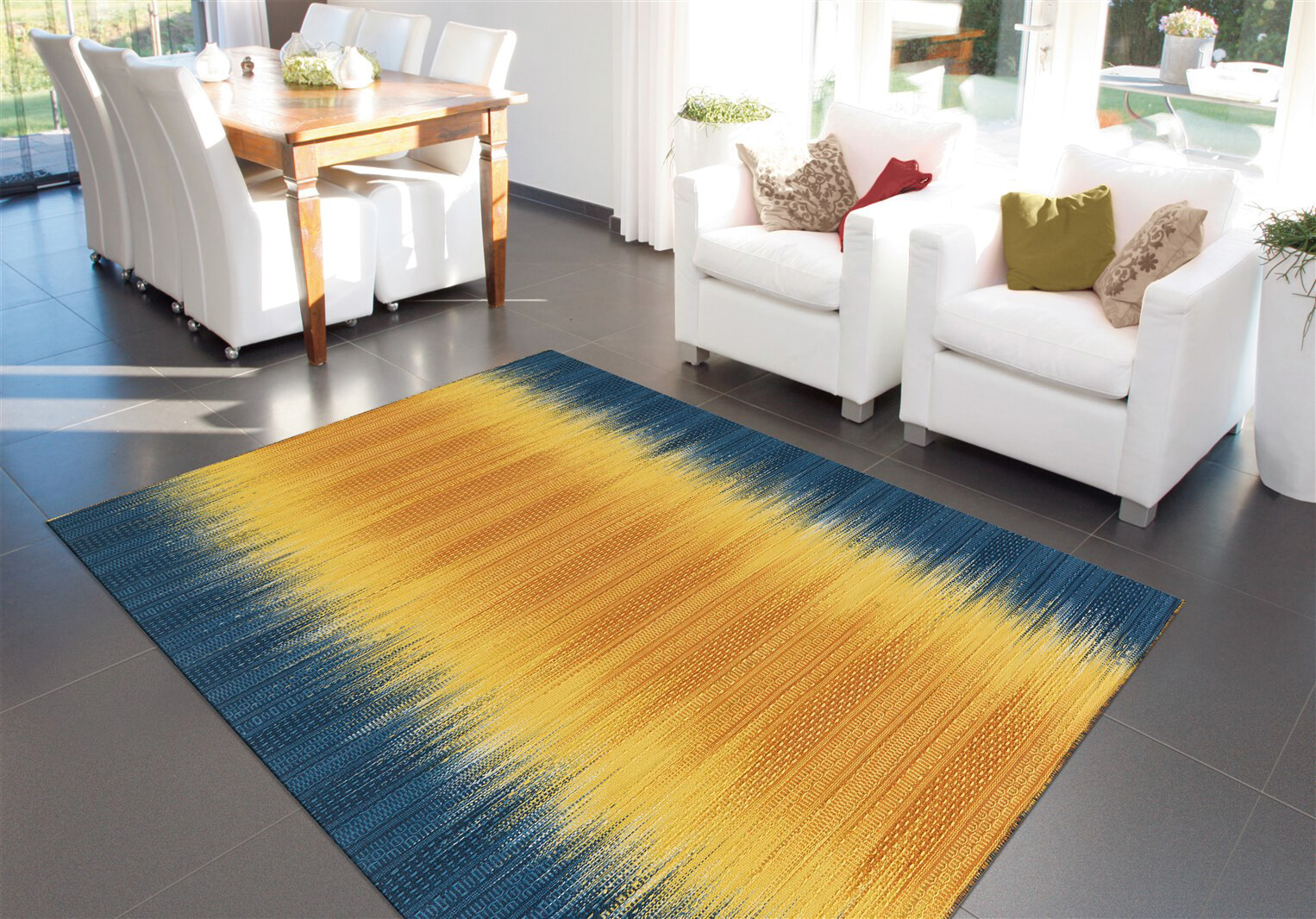 Arte Espina Outdoorteppich Sunset 8070 gelb B/L: ca. 90x160 cm Arte Espina Outdoorteppich Sunset 8070 gelb B/L: ca. 90x160 cm