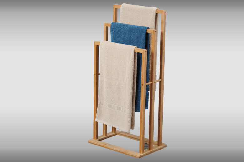 Kesper Handtuchhalter Bambus natur Bambus B/H/L: ca. 27x82x40 cm