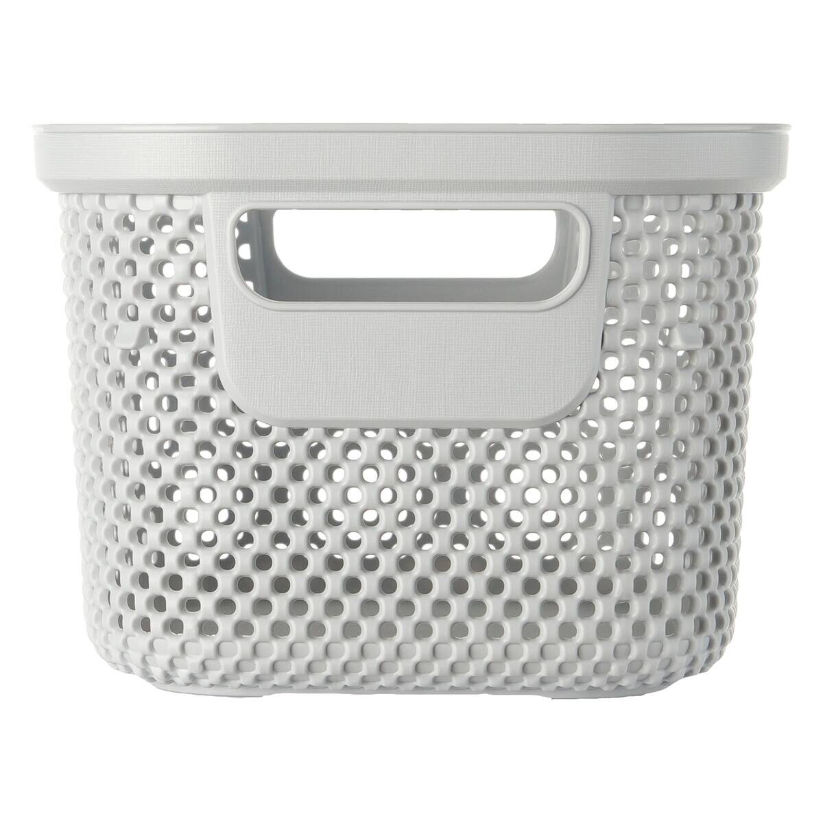 Aufbewahrungskorb grau B/H/L: ca. 17x12x23,5 cm