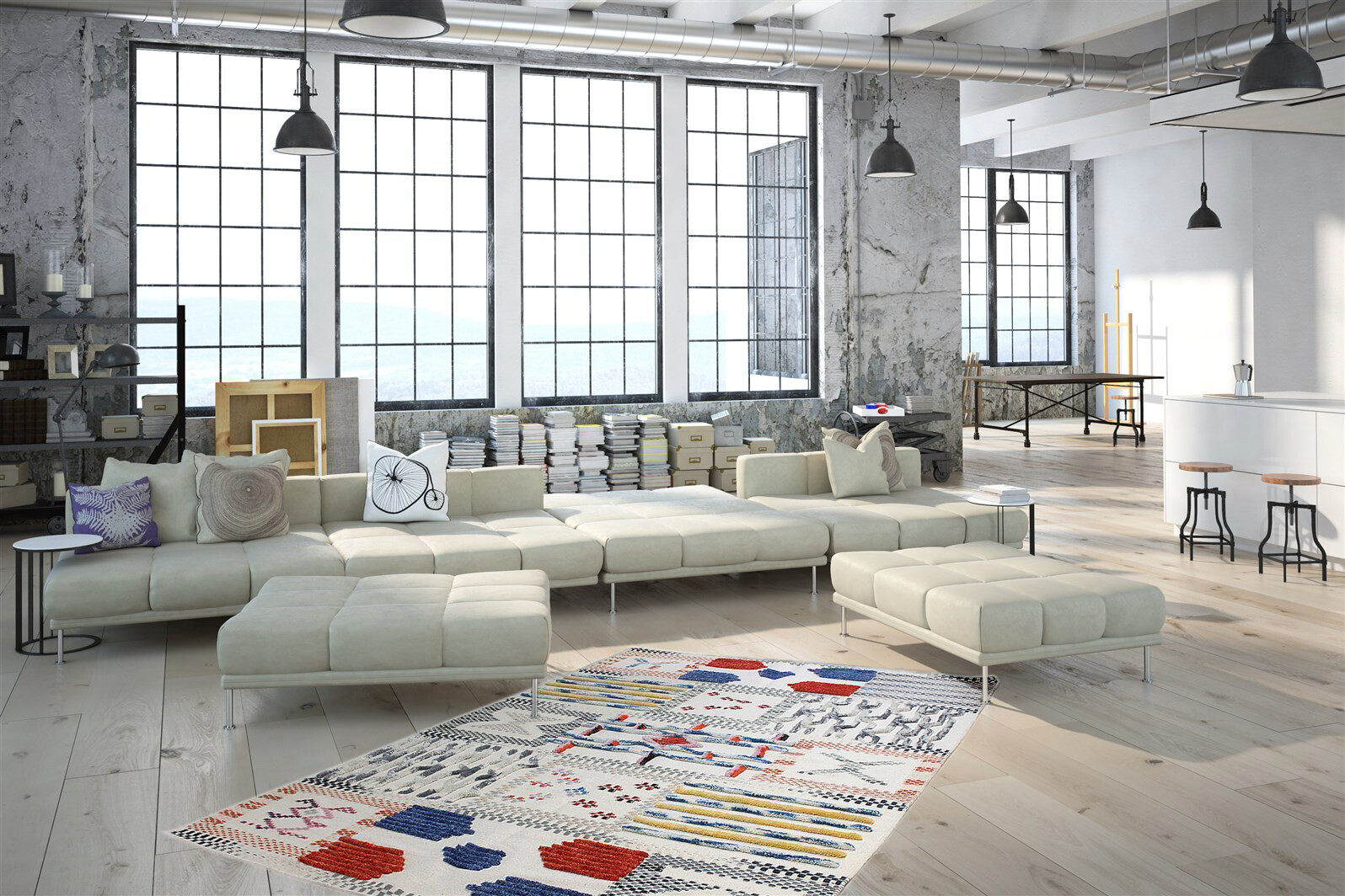 Kayoom Kurzflorteppich Empire 110 mehrfarbig B/L: ca. 80x150 cm