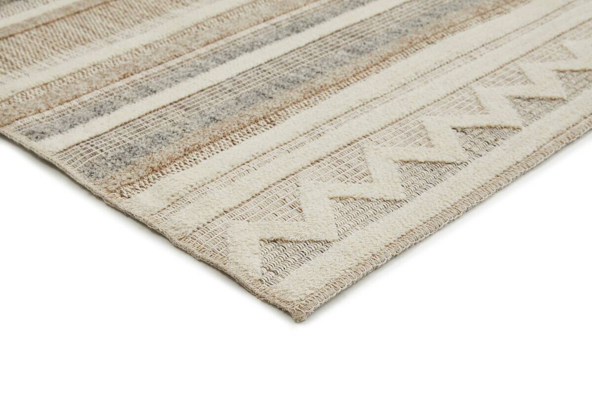 Webteppich Crosby Cremegrau B/L: ca. 80x150 cm