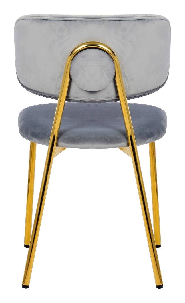 Stuhl Kian 100 2er-Set grau Microfaser B/H/T: ca. 47x80x51 cm