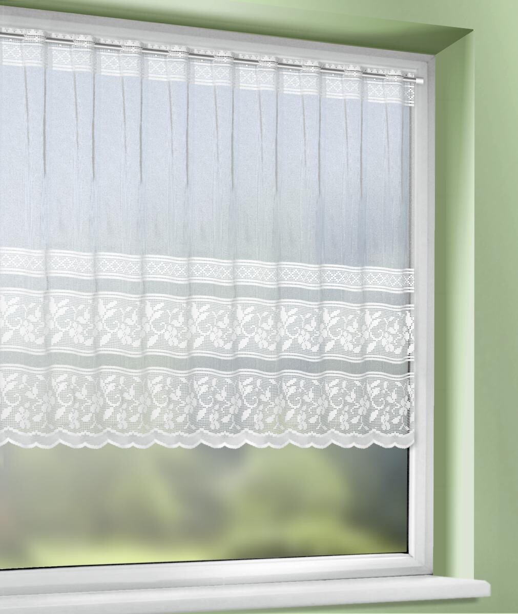 creative lifestyle Scheibengardine Elsa weiß B/L: ca. 150x90 cm