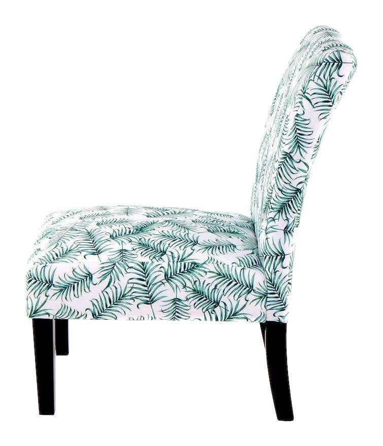 Stuhl Indira 100 weiß grün Microfaser Microfaser B/H/T: ca. 55x92x77 cm