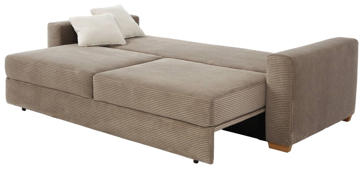 Schlafsofa taupe Polyester B/H/T: ca. 237x90x104 cm