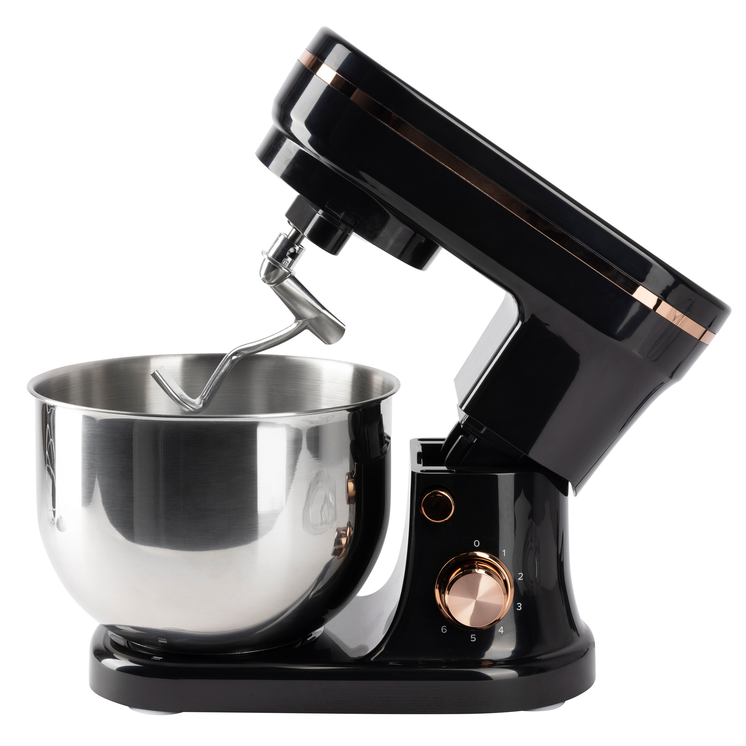 BERGNER Küchenmaschine silber schwarz Edelstahl B/H/L: ca. 25x32,5x39 cm