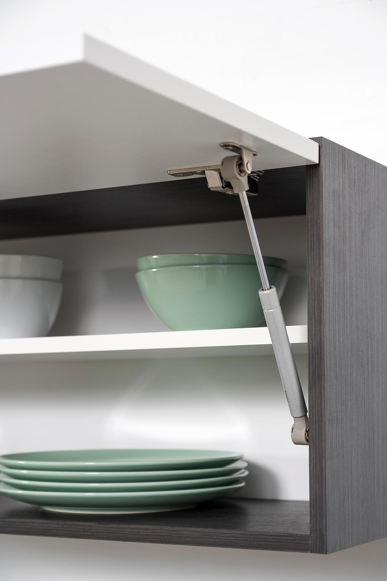 Respekta Küchenblock Amanda weiß Hochglanz B/H/T: ca. 250x200x60 cm