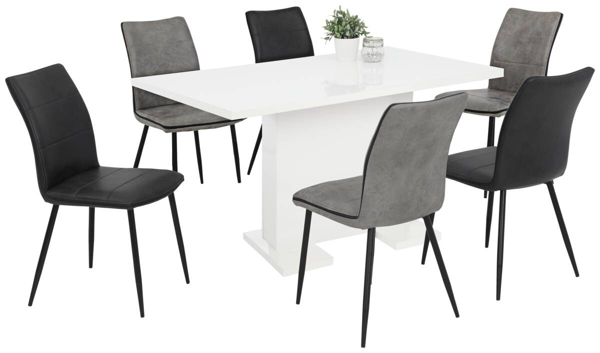 Stuhl Caroline anthrazit Vintage B/H/T: ca. 45x87x57 cm