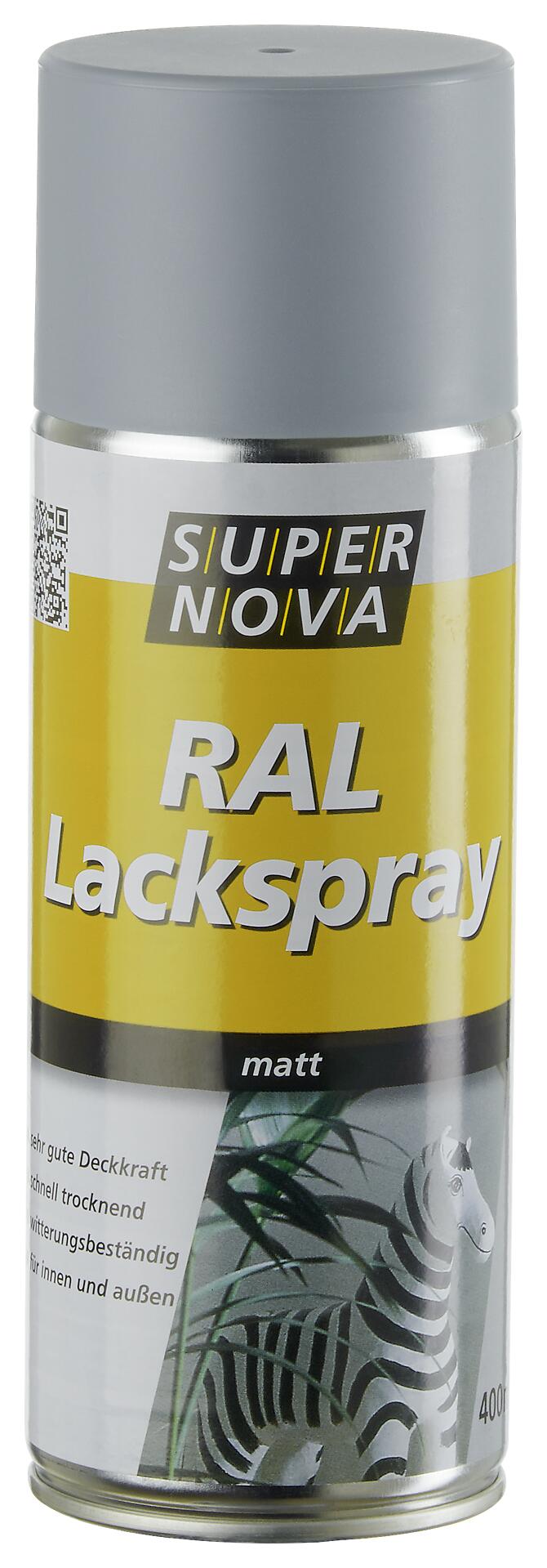Super-Nova Lackspray Silbergrau matt ca. 0,4 l