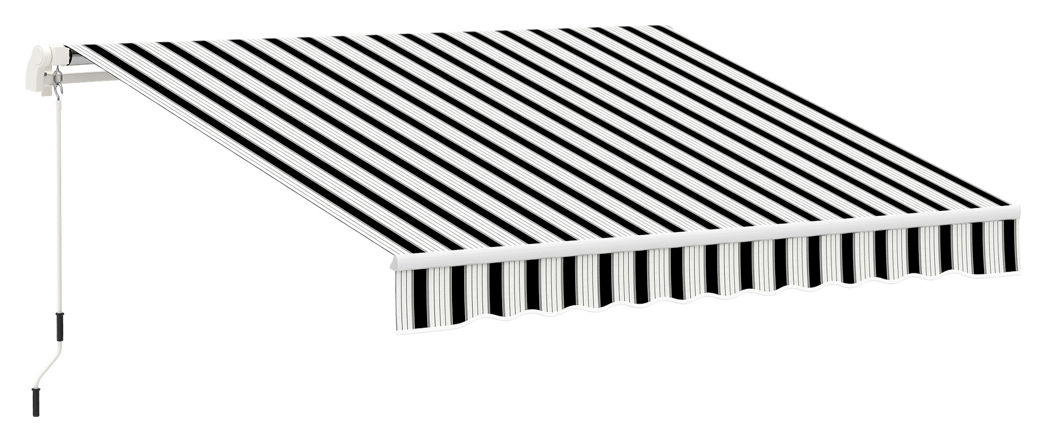 Outsunny Gelenkmarkise weiß B/L: ca. 245x395 cm