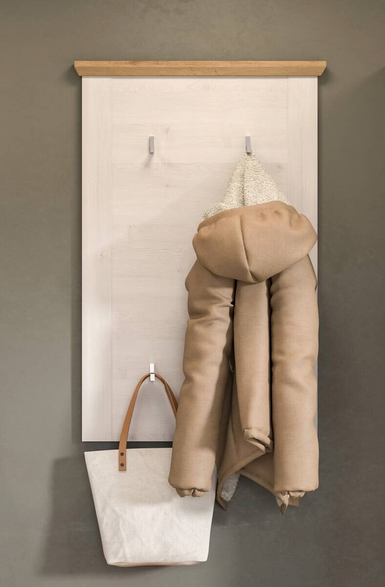 Garderobenpaneel Verona Sibiu Lärche Nachbildung Eiche Artisan Nachbildung B/H/T: ca. 68x103x4 cm