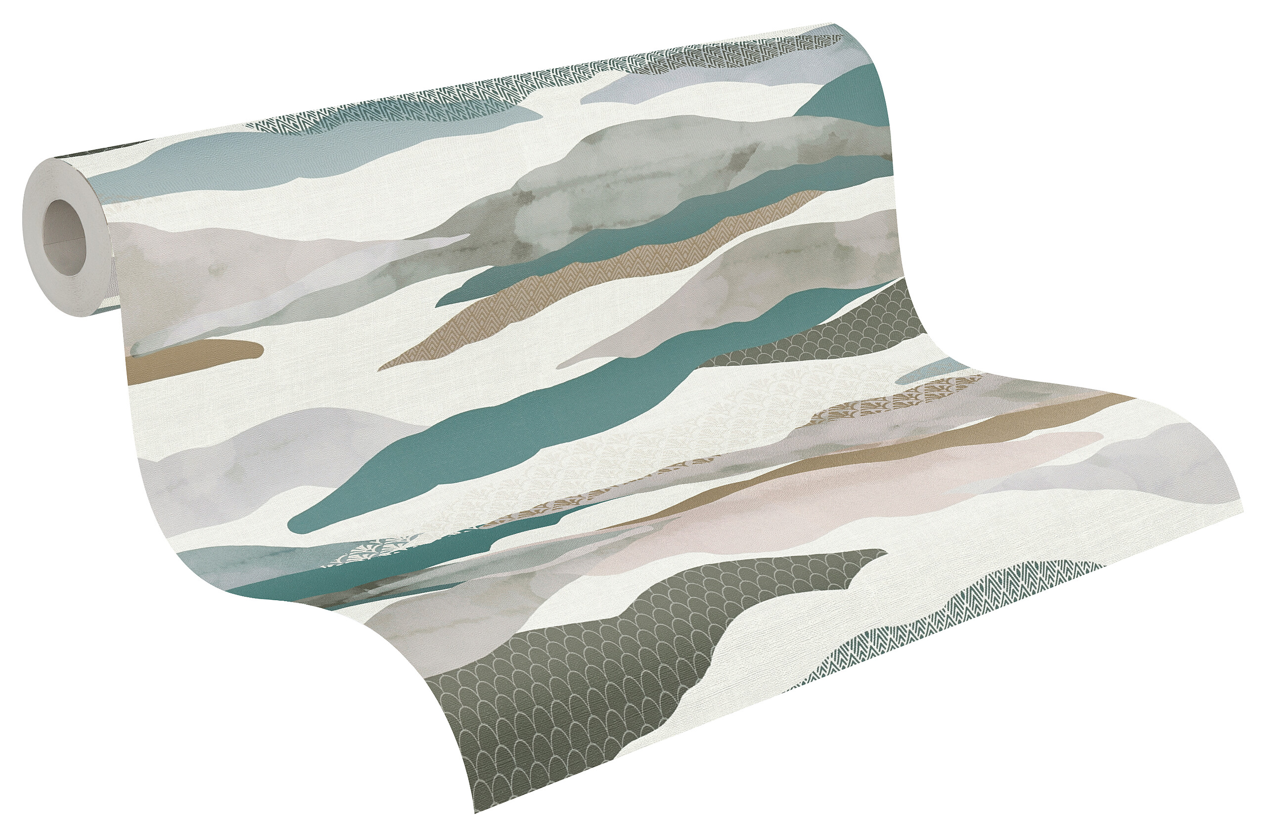 A.S.Creation Vliestapete weiß grau B/H/D: ca. 53x1005x7,5 cm