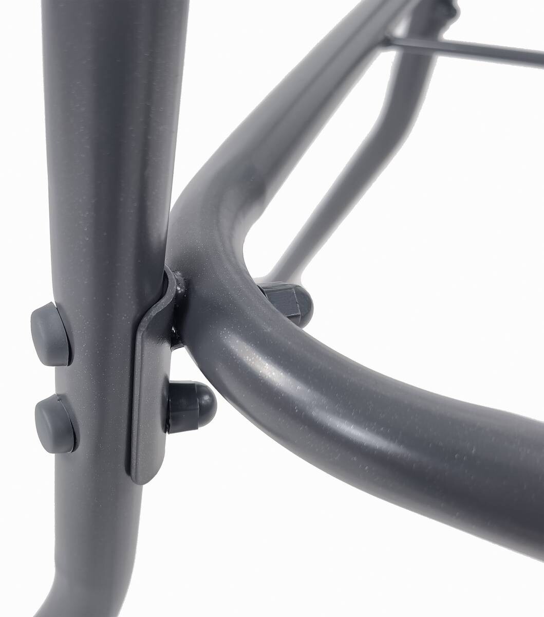 VCM Gartentisch anthrazit Metall B/H/T: ca. 80x70x55 cm