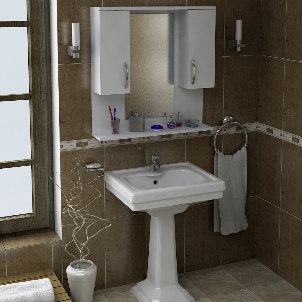 Hängeschrank Tiger weiß B/H/T: ca. 80x83x15 cm