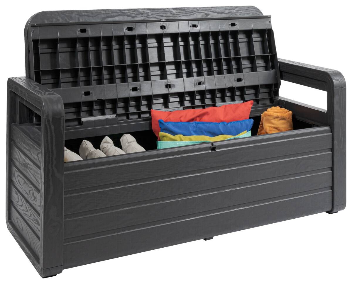 Toomax Gartenbank Foreverspring schwarz Kunststoff B/H/L: ca. 58x89x133 cm