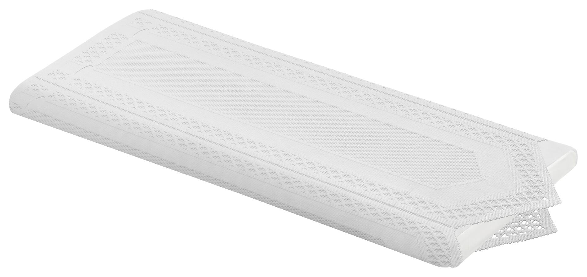 Scheibengardinen-Meterware weiß H: ca. 45 cm