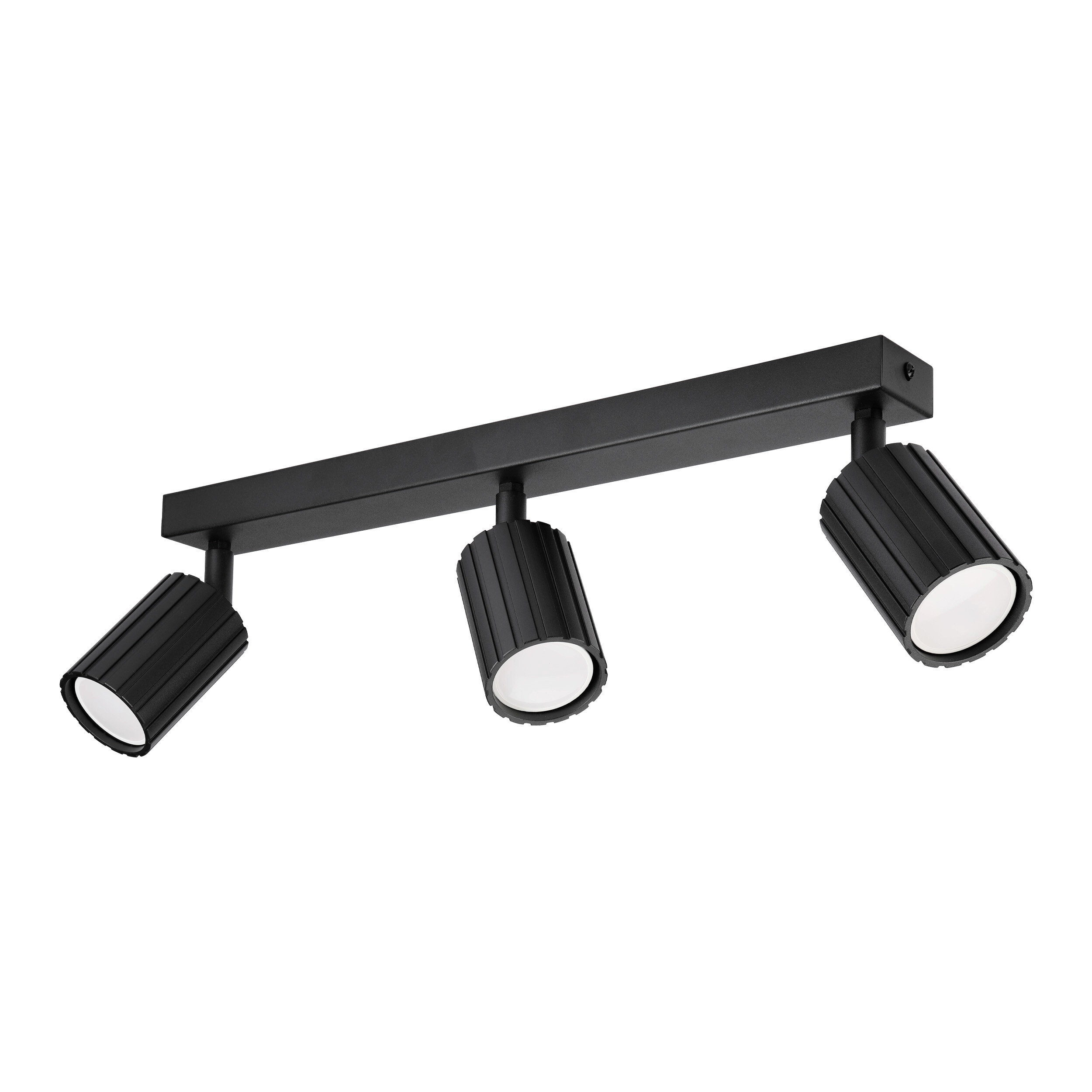 Lamkur Strahler Prisma schwarz Stahl B/H/L: ca. 6,5x16,5x45 cm 3 Brennstellen