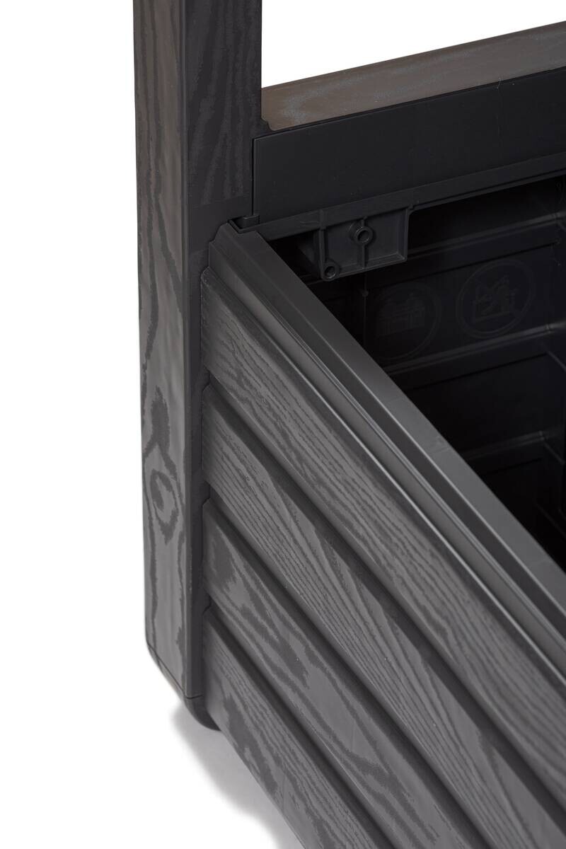 Toomax Gartenbank Foreverspring schwarz Kunststoff B/H/L: ca. 58x89x133 cm