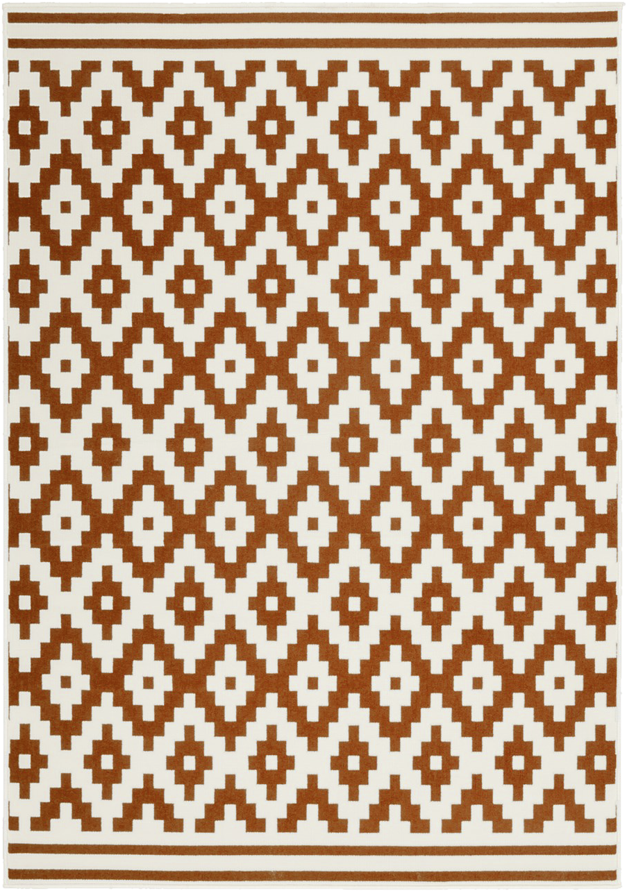 Kayoom Kurzflorteppich Now! 325 orange B/L: ca. 160x230 cm