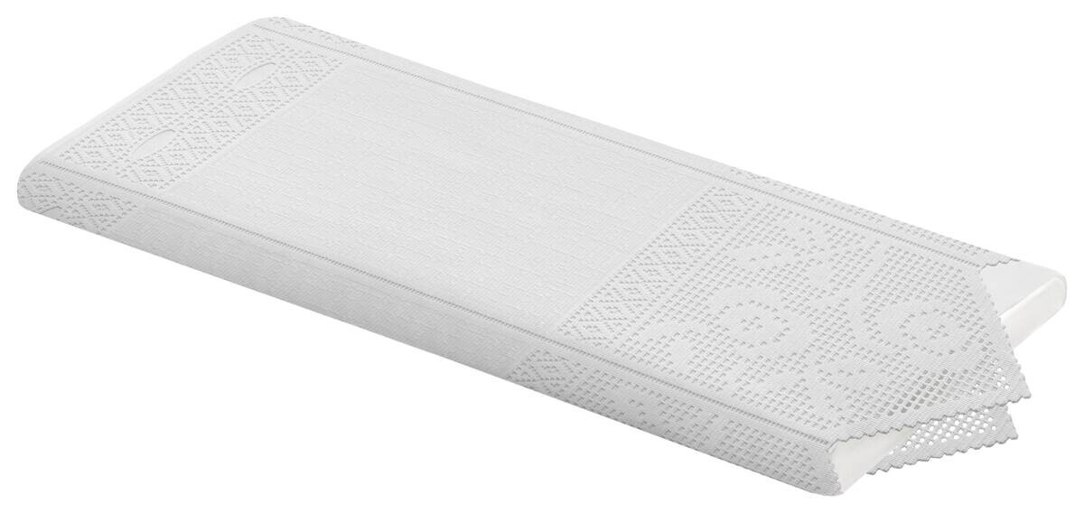 Scheibengardinen-Meterware weiß H: ca. 45 cm