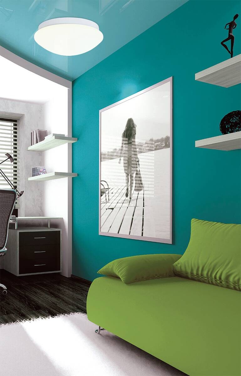 Näve Leuchten Deckenleuchte 1206523 weiß Metall Kunststoff B/H/T: ca. 30x10,5x30 cm null 1 Brennstellen