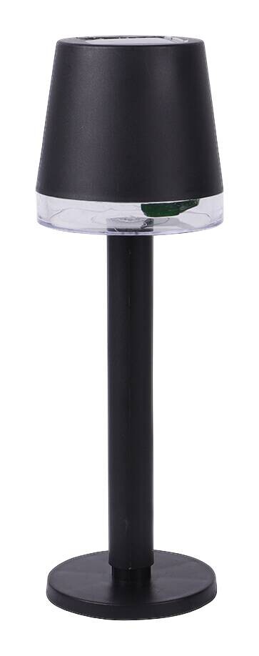 Solarleuchte schwarz Kunststoff H/D: ca. 23,5x8 cm