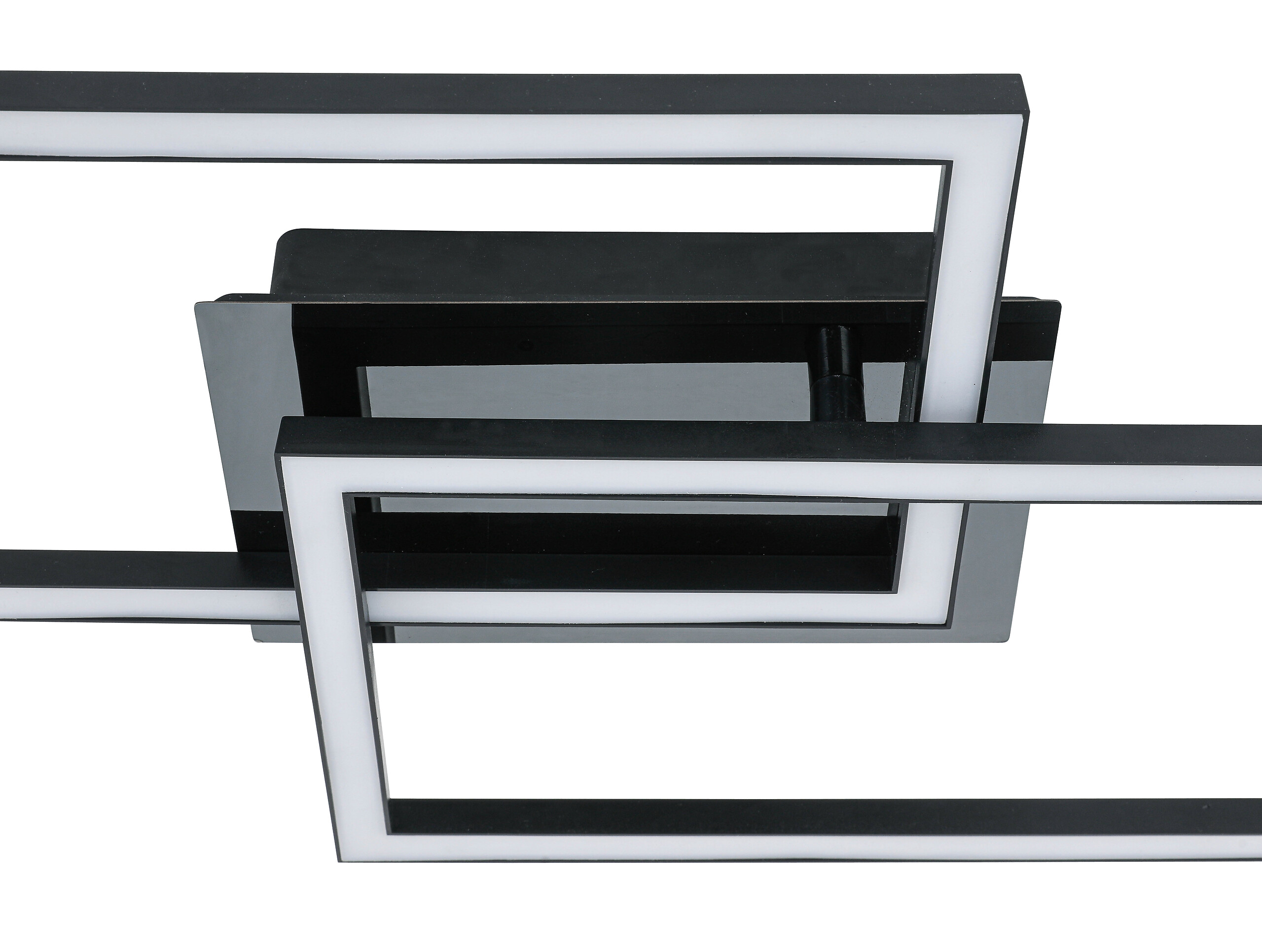 Nolo LED-Deckenleuchte Lenna schwarz Kunststoff B/H/L: ca. 50x6,5x29 cm