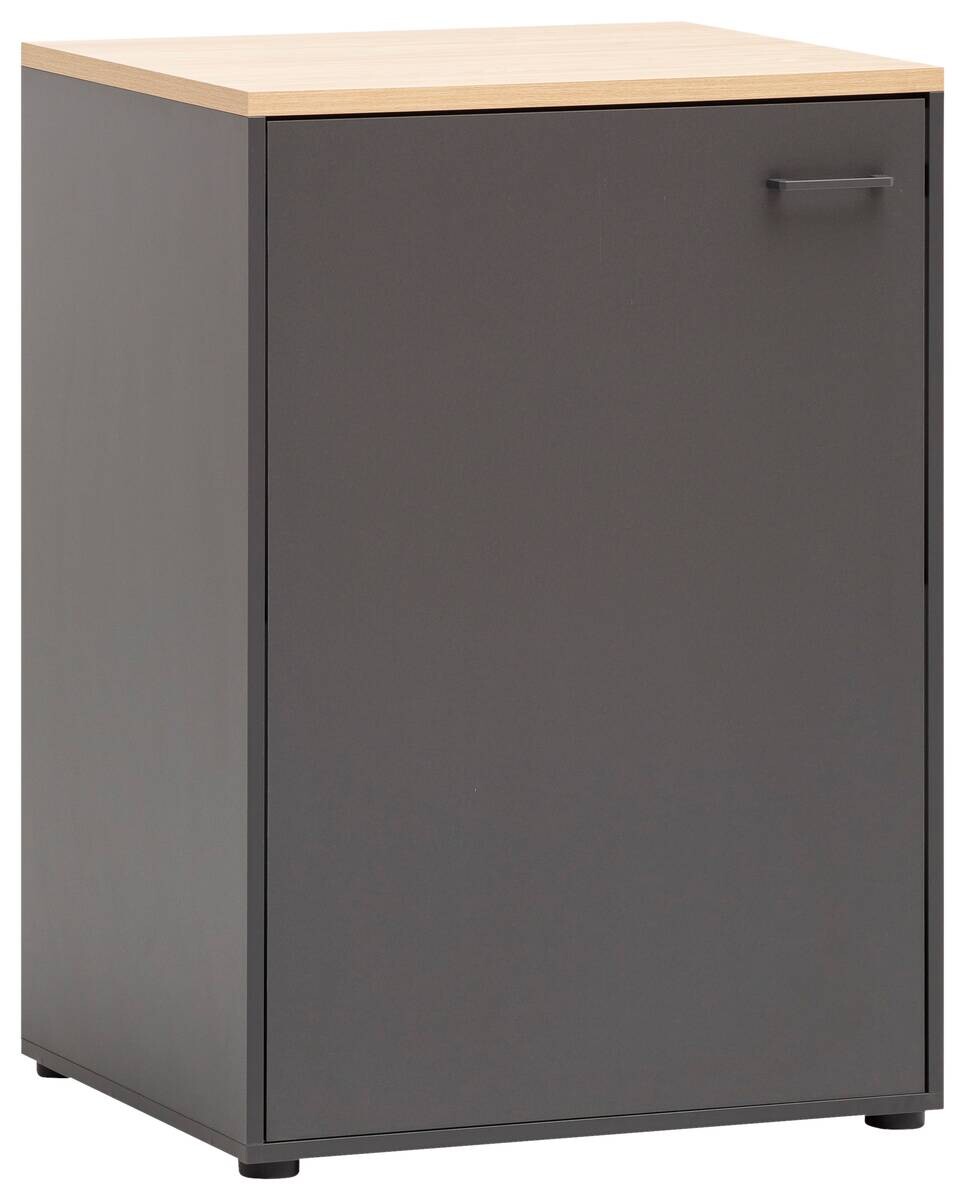 Unterschrank Solea anthrazit Eiche hell Nachbildung B/H/T: ca. 67,1x95,8x60 cm Unterschrank Solea anthrazit Eiche hell Nachbildung B/H/T: ca. 67,1x95,8x60 cm