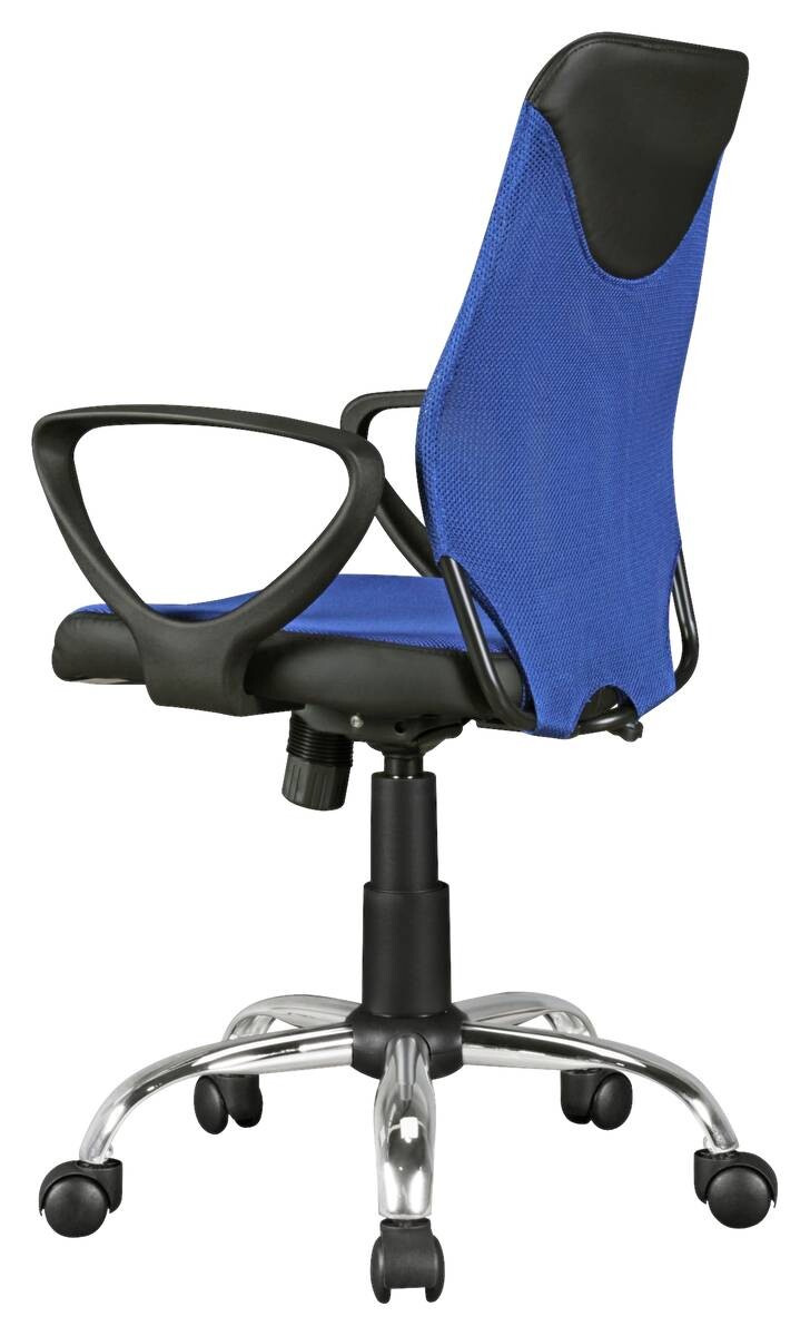 Drehstuhl blau Stoff