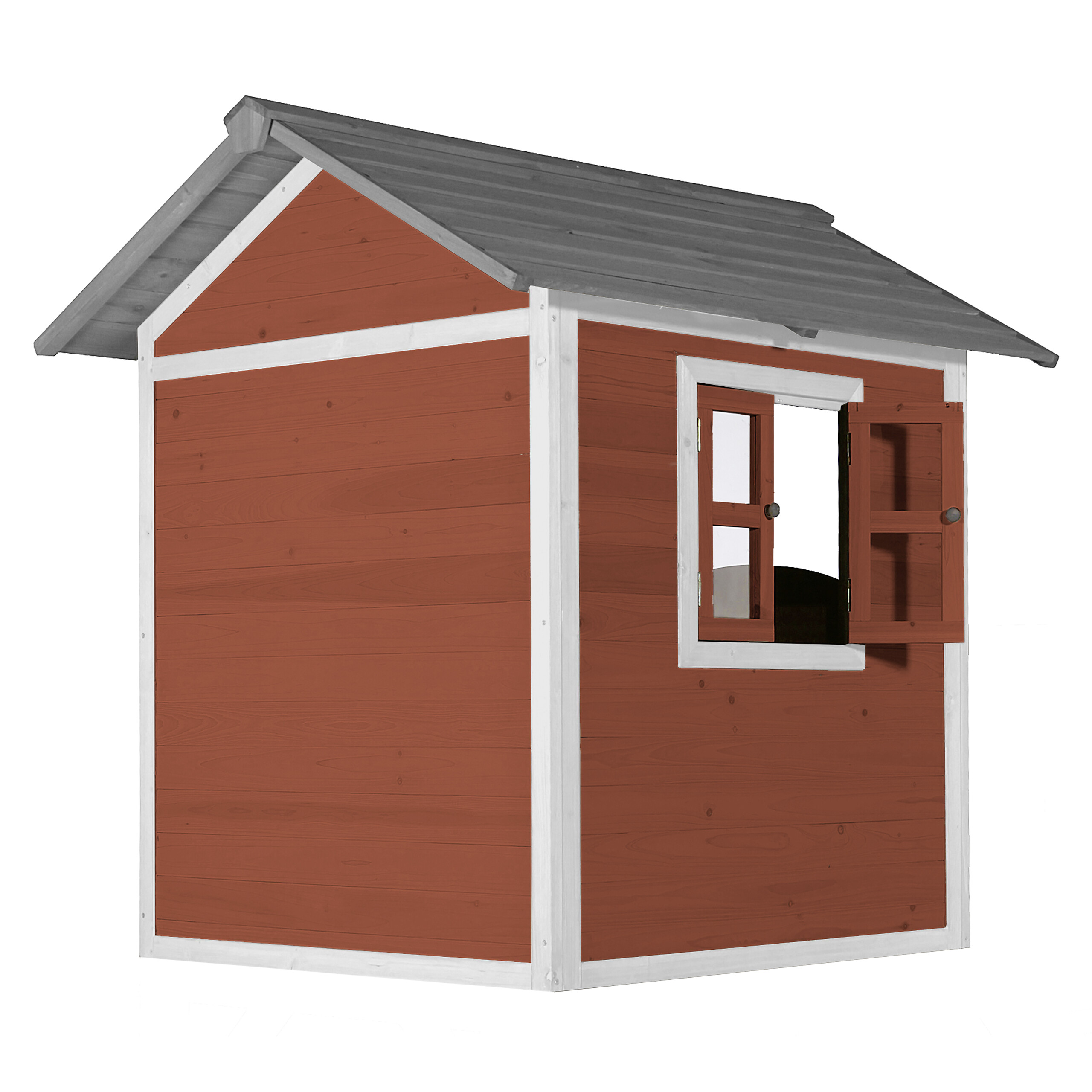 AXI Spielhaus Lodge rot B/H/L: ca. 111x133x135 cm