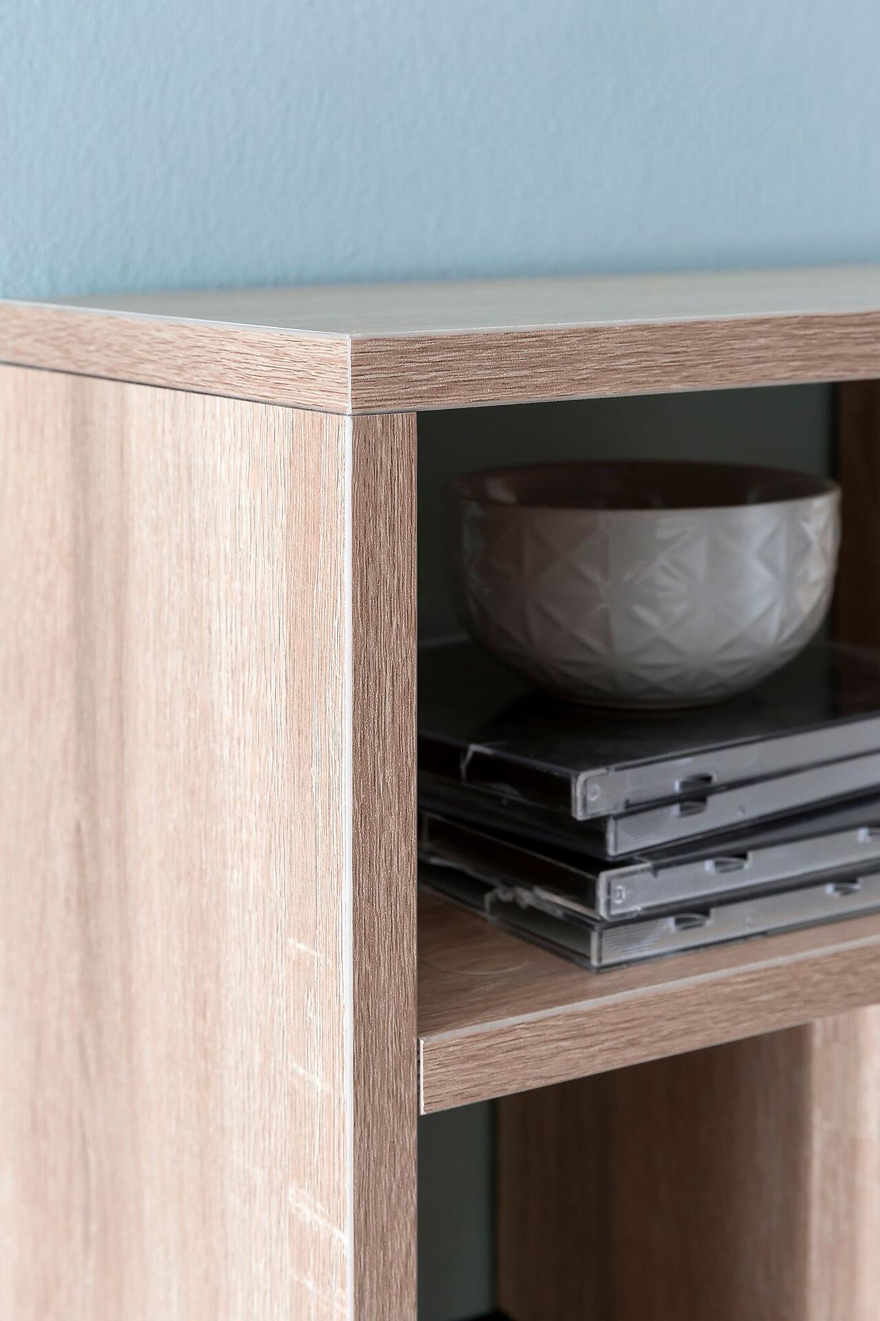 Wandregal Eiche Sonoma Nachbildung B/H/T: ca. 75x51x16 cm