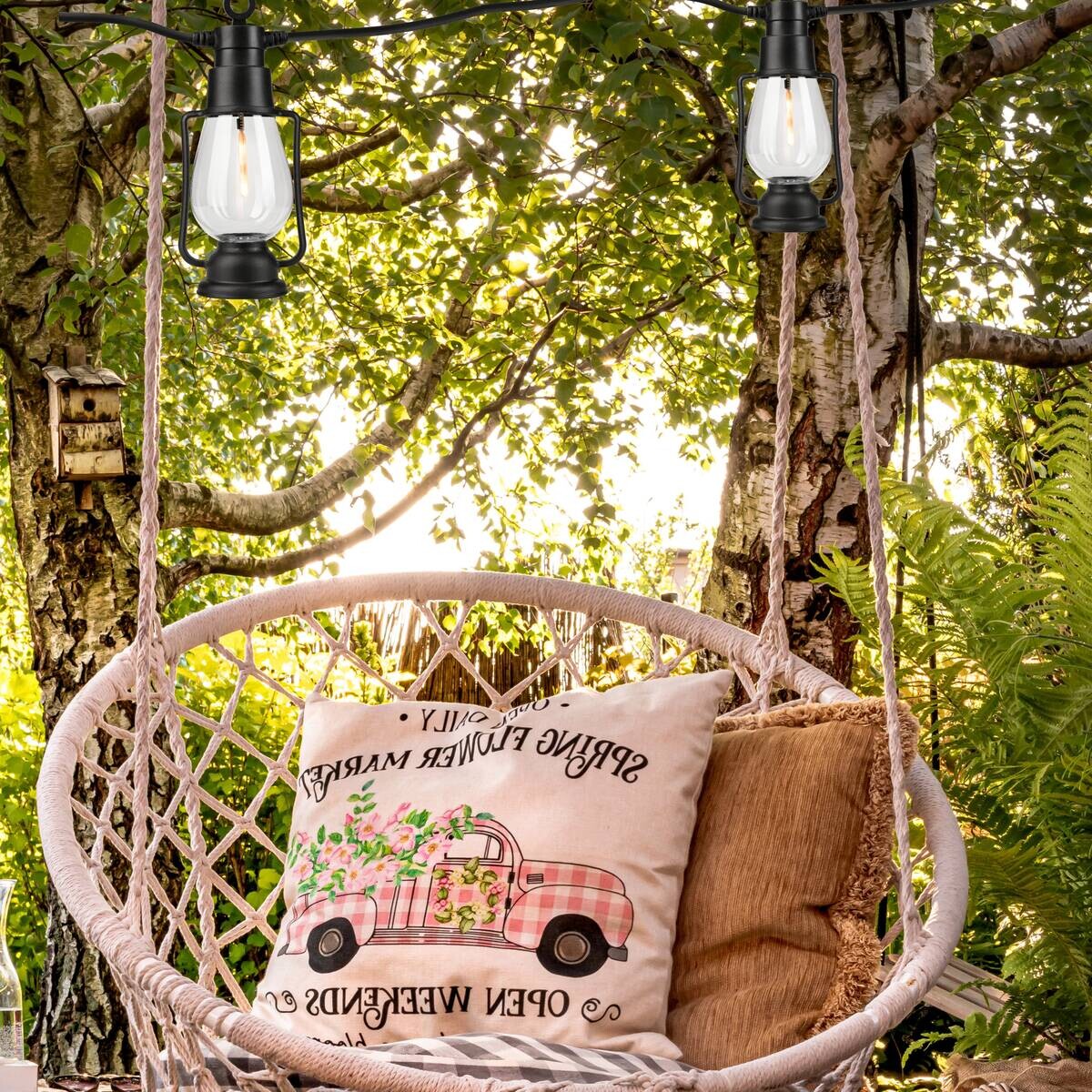 Outdoor-Lichterkette schwarz B/L: ca. 2x2000 cm