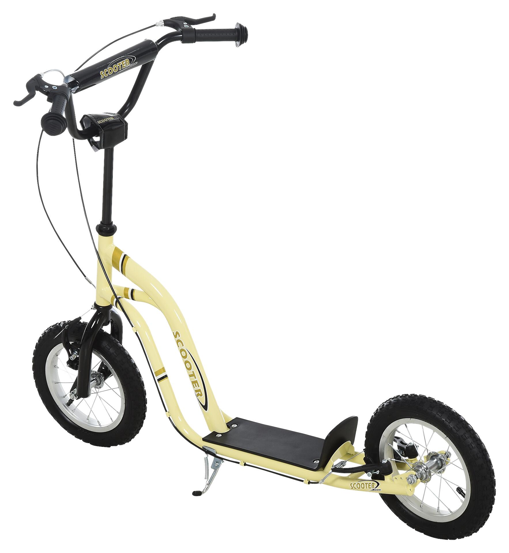 HOMCOM Tretroller beige B/H/L: ca. 58x85x120 cm