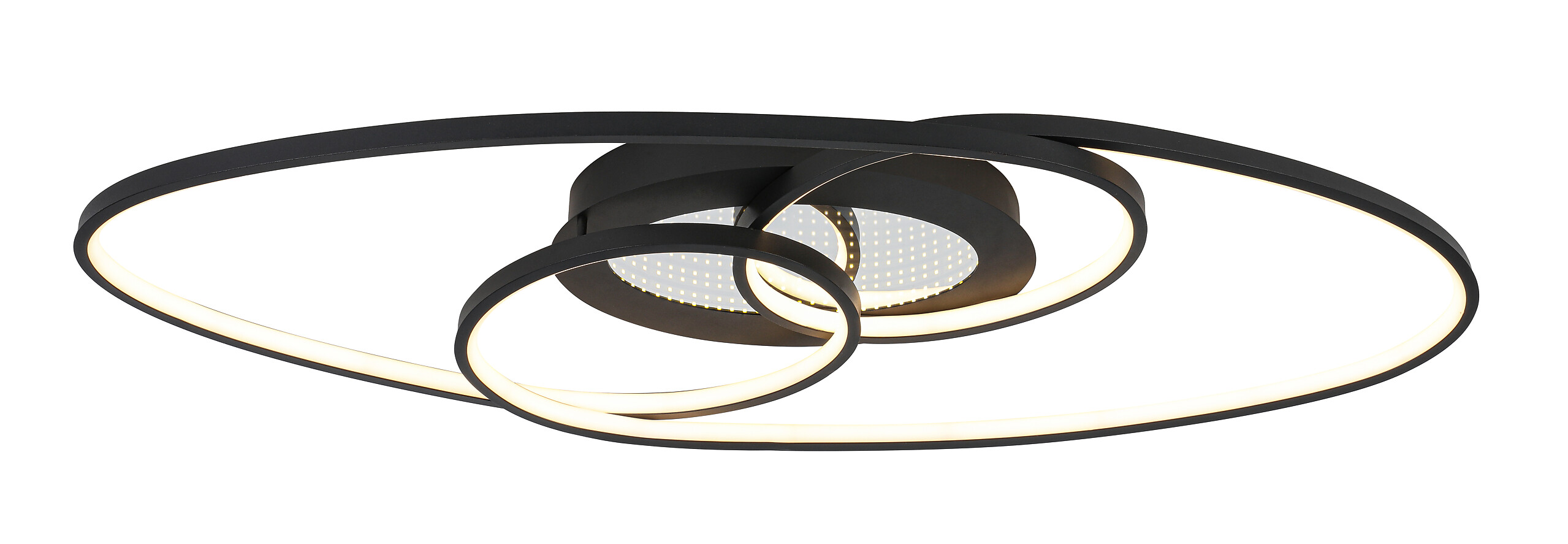 Nolo LED-Deckenleuchte Flow schwarz Metall B/H/L: ca. 30x7,5x85 cm