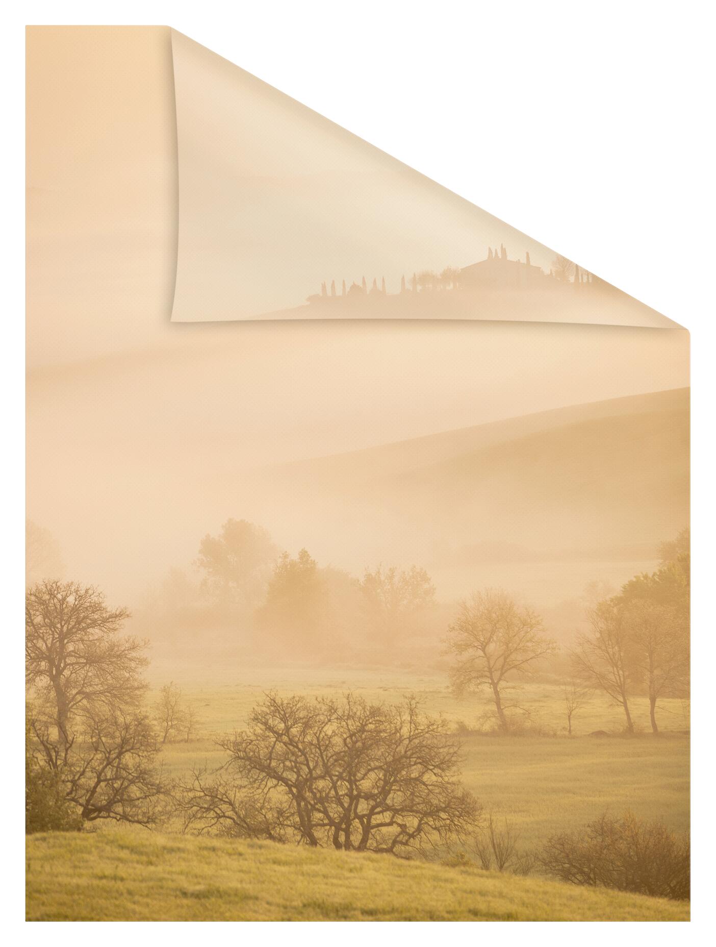 LICHTBLICK Fensterfolie Toskana Natur Toskana orange B/L: ca. 50x100 cm