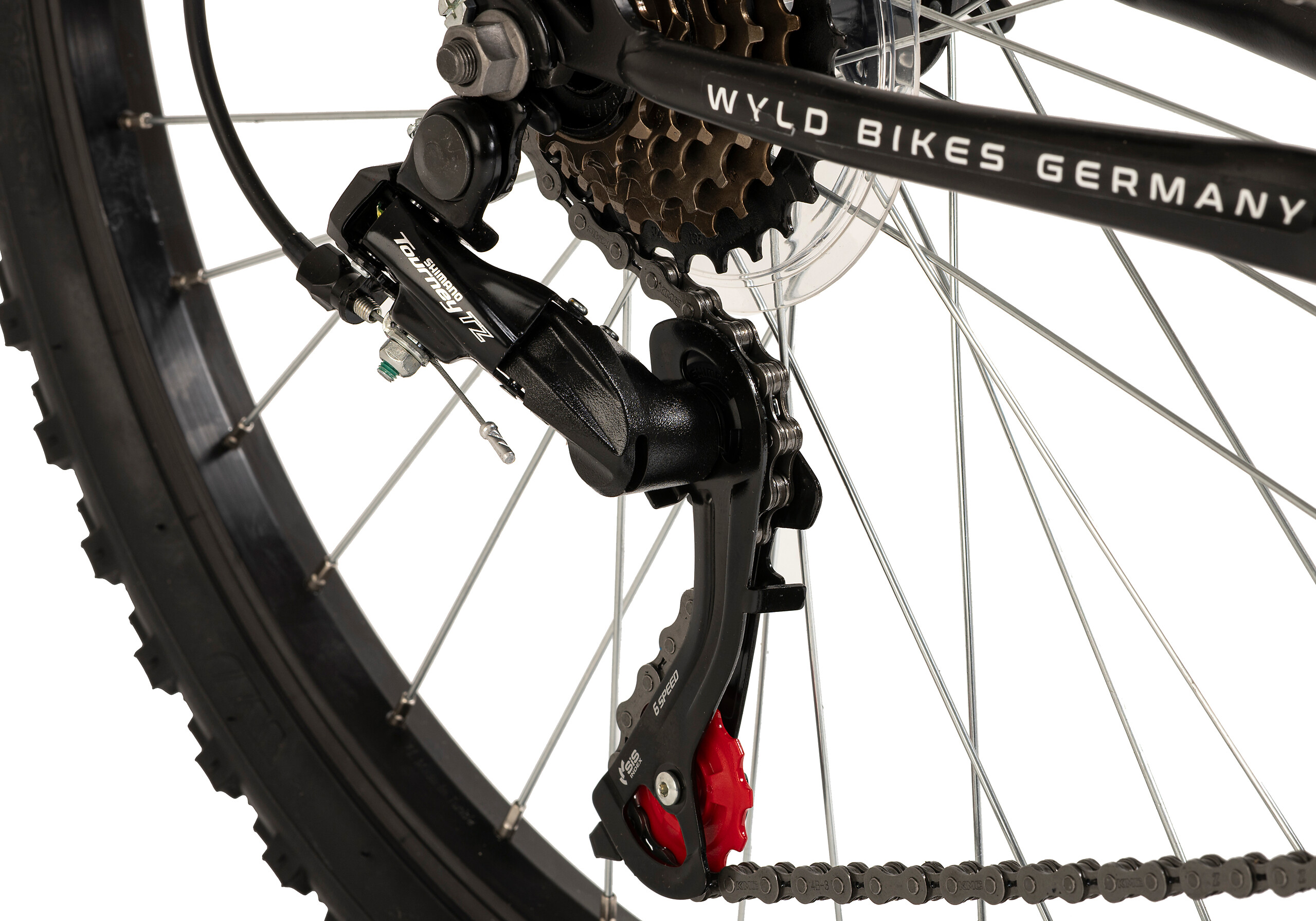 WYLD Kinder-Mountainbike Zodiac ZODIAC 24 Zoll Rahmenhöhe 38 cm 18 Gänge weiß weiß ca. 24 Zoll