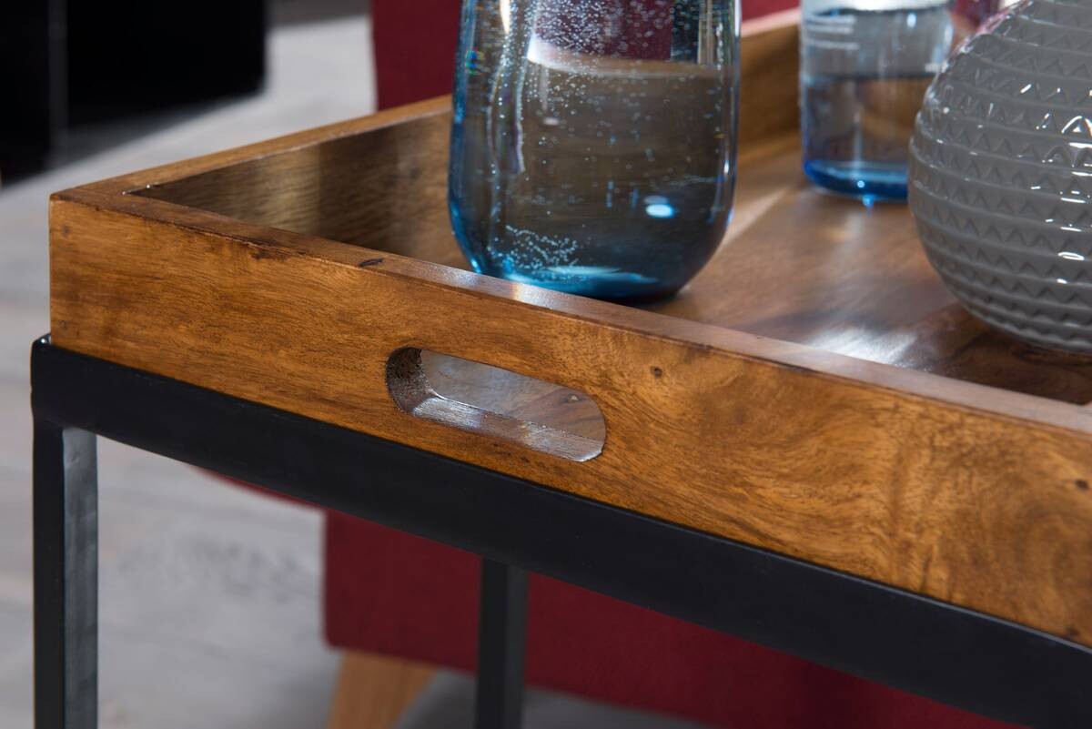 Beistelltisch rosenholz Nachbildung Holz B/H/T: ca. 70x65x34 cm