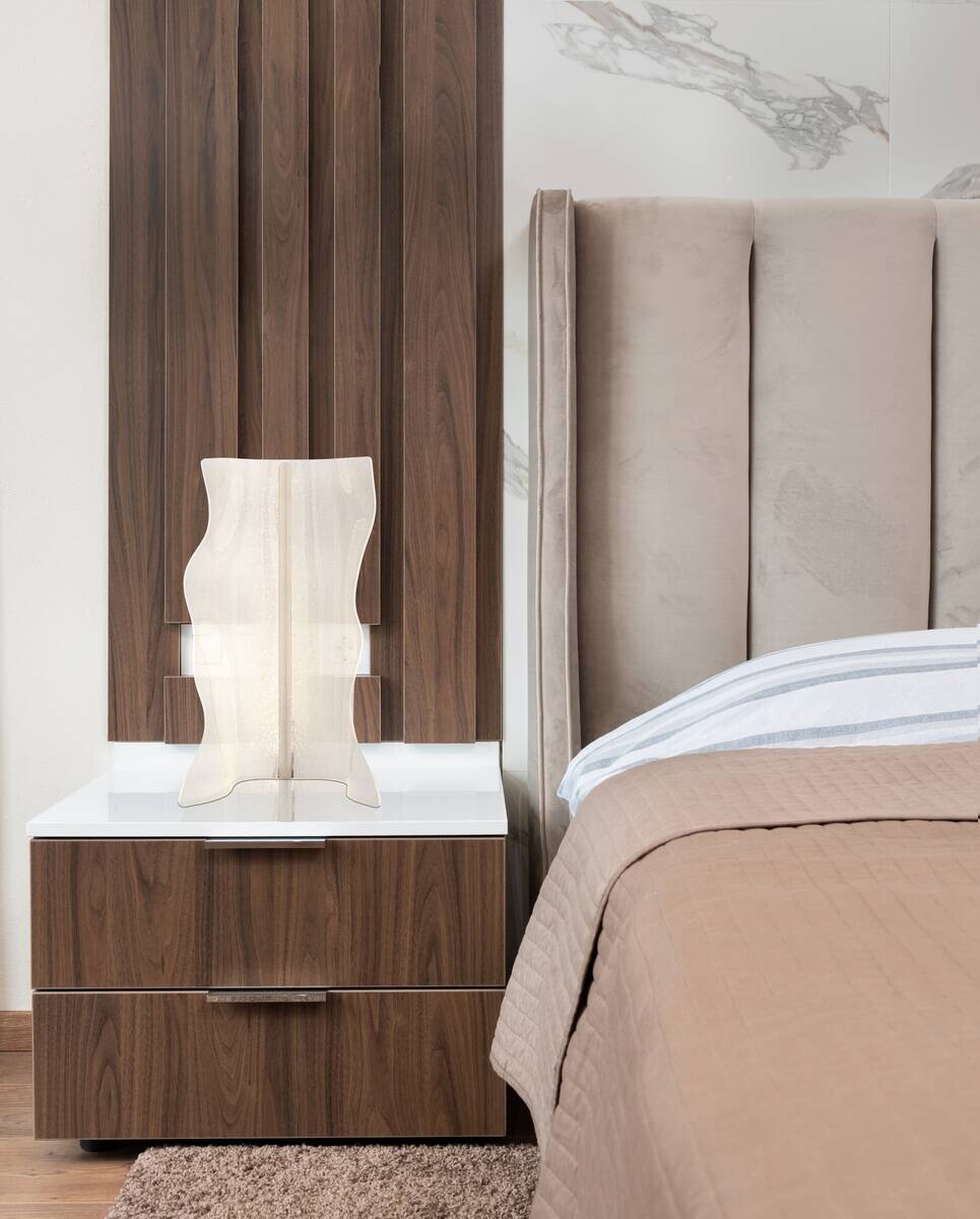 GLOBO LED-Tischleuchte nickel matt Metall Aluminium B/H/T: ca. 33,5x60x25 cm