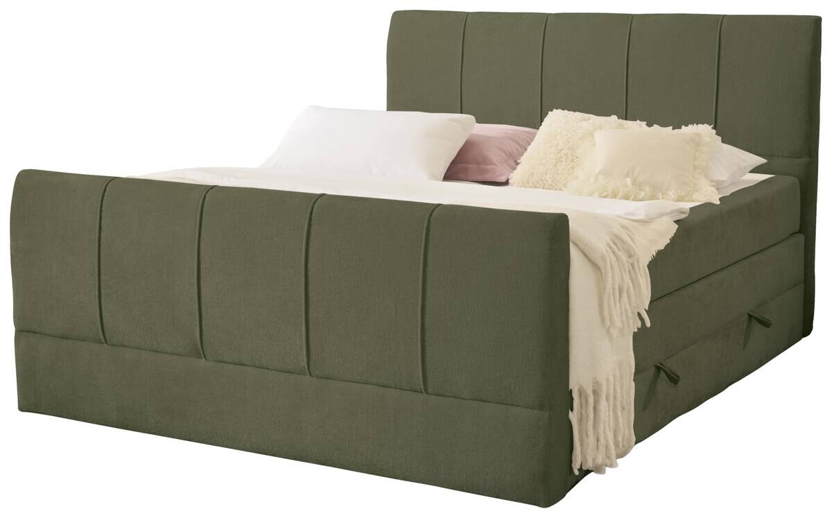 Boxspringbett Harmony olive Liegefläche B/L: ca. 180x200 cm