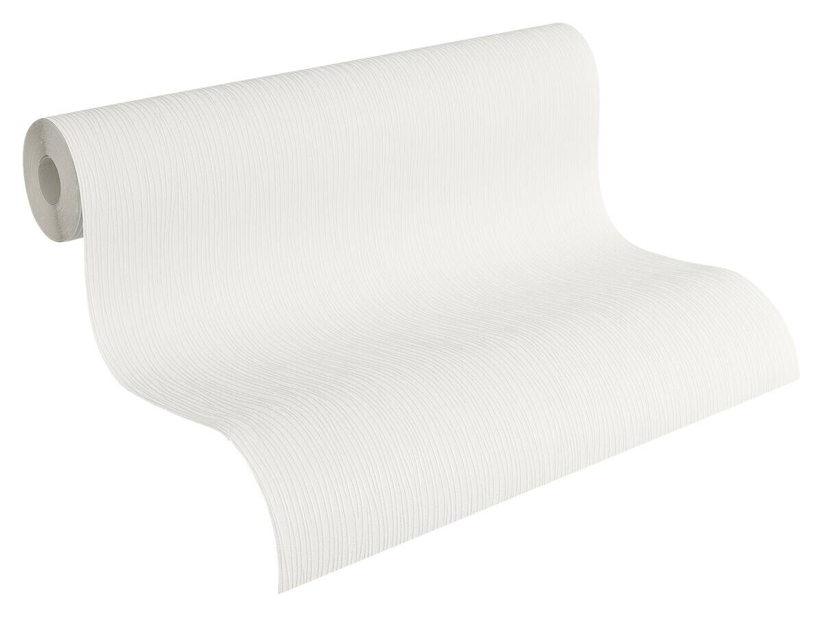 A.S.Creation Papiertapete weiß B/H/D: ca. 53x1005x11 cm