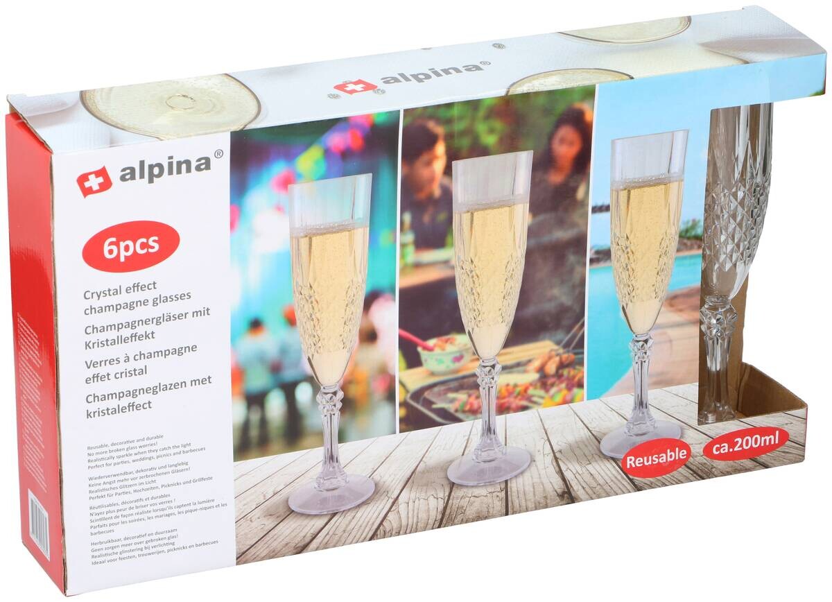 alpina Champagner-Gläser transparent