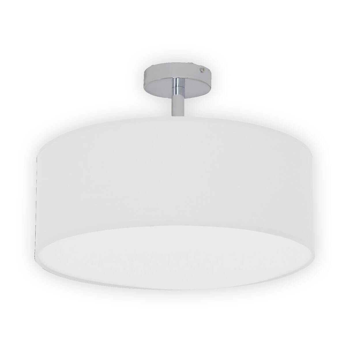 Näve Leuchten Deckenleuchte New York 7061523 weiß Textil Metall B/H/T: ca. 40x24x40 cm E27 3 Brennstellen