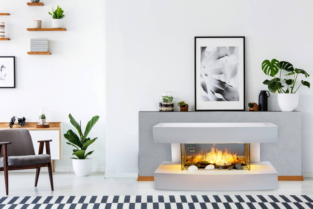 Elektrokamin weiß B/H/L: ca. 20x41,5x81 cm ca. 2000 W