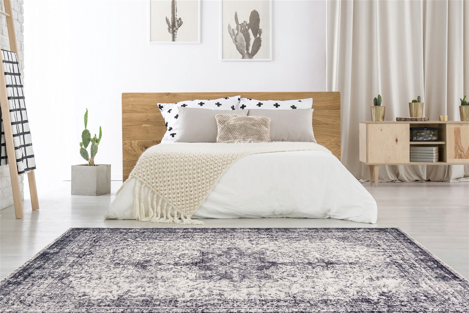 Padiro Kurzflorteppich Piemont 825 grau B/H/L: ca. 120x1,1x170 cm