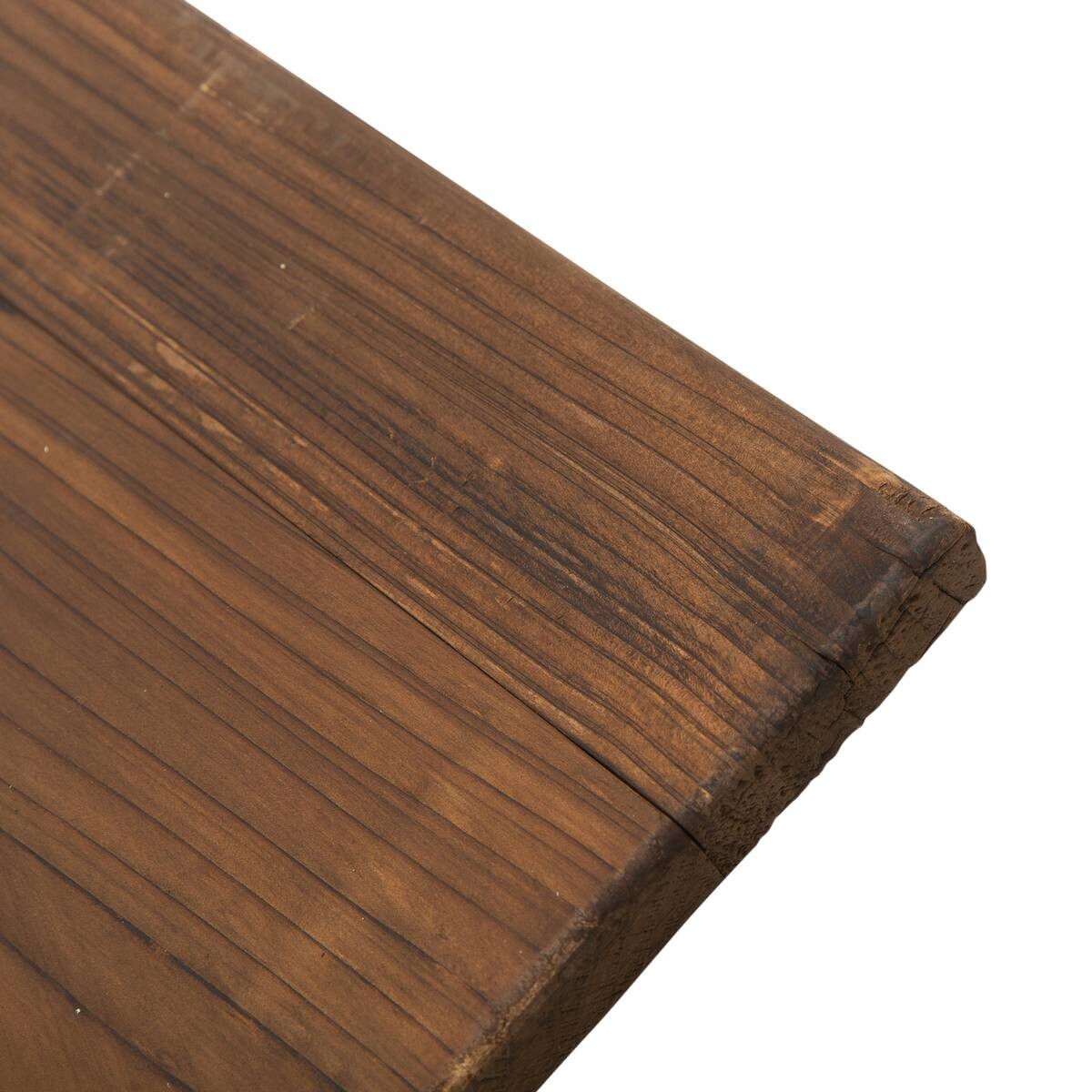 Outsunny Gartentisch natur Holz B/H/L: ca. 60x65x115 cm