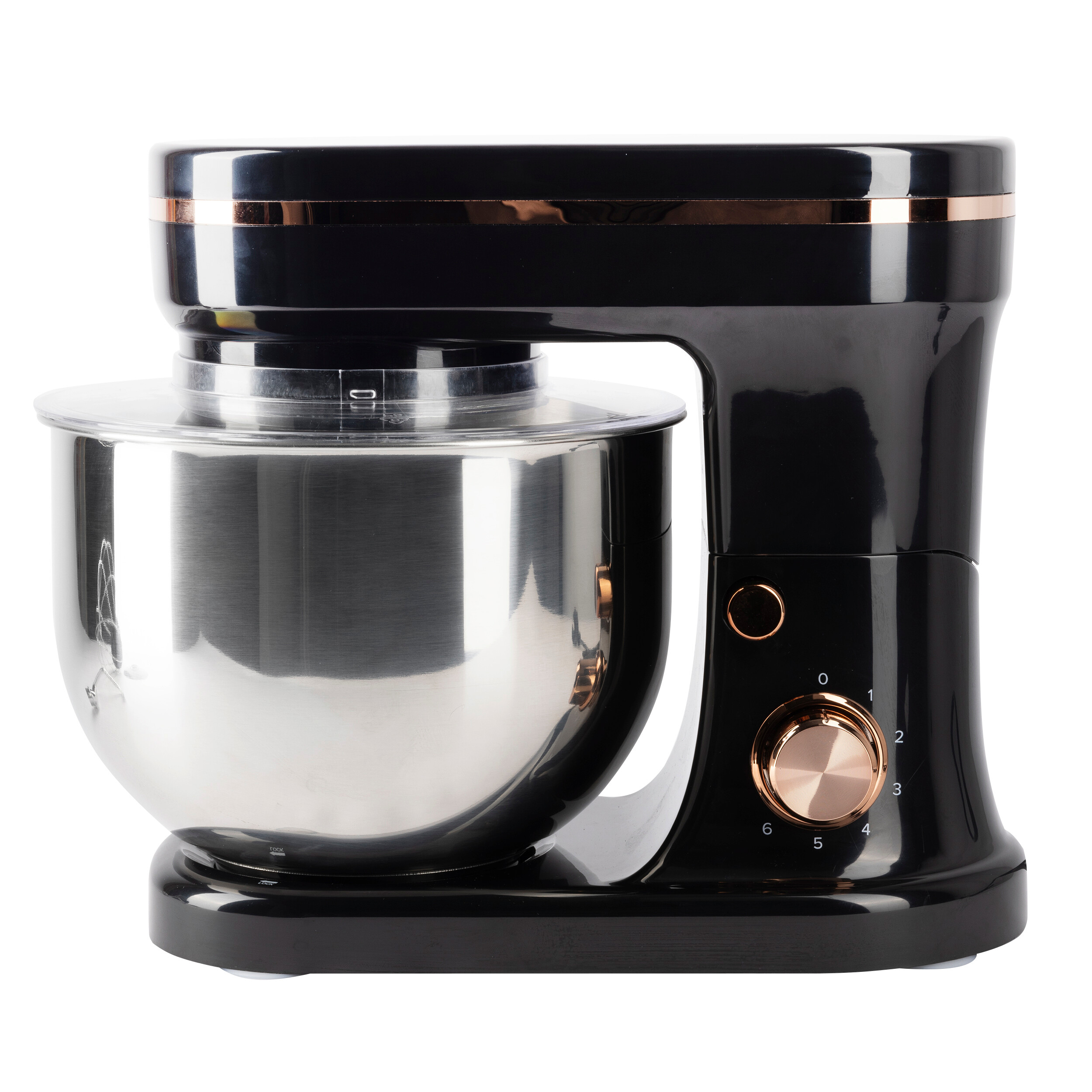 BERGNER Küchenmaschine silber schwarz Edelstahl B/H/L: ca. 25x32,5x39 cm