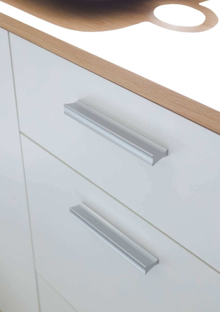 Sideboard BC 1035 weiß Eiche Artisan Nachbildung B/H/T: ca. 180x86x38 cm