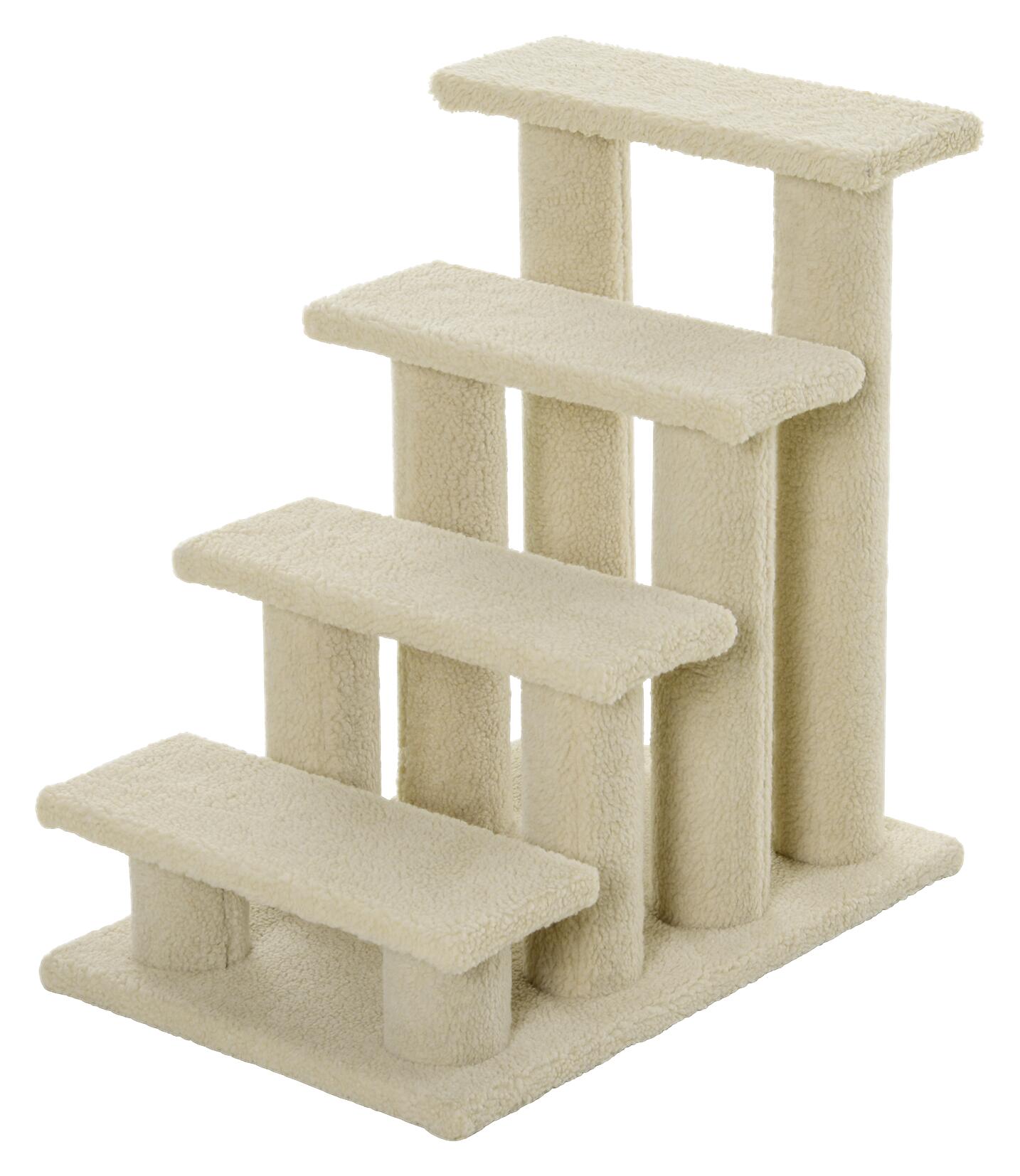 PawHut Katzentreppe hellbraun Spanplatte B/H/L: ca. 43x60x64 cm