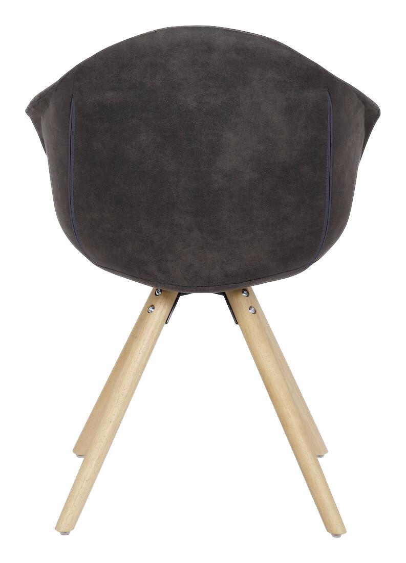 Stuhl Chadwick 100 2er braun Microfaser B/H/T: ca. 59x82x55 cm