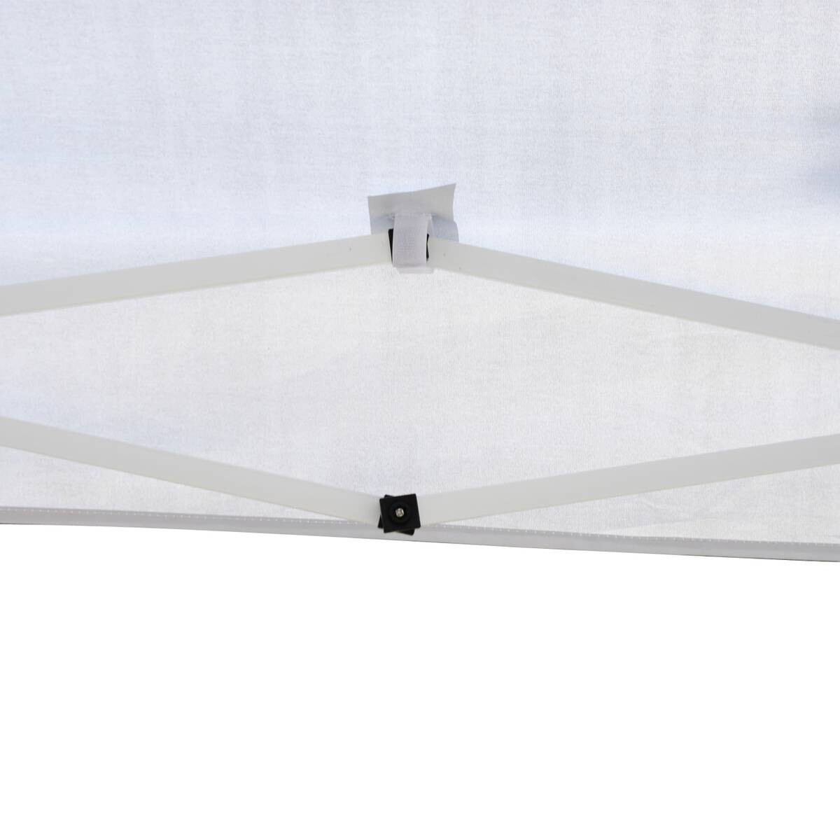 Outsunny Faltpavillon weiß Stoff B/H/L: ca. 295x255x295 cm